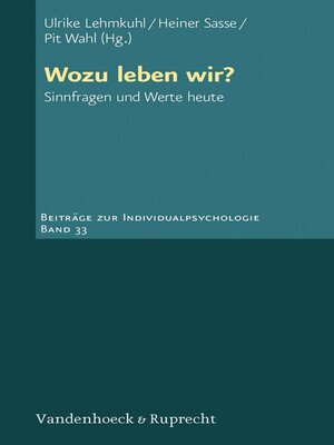 cover image of Wozu leben wir?